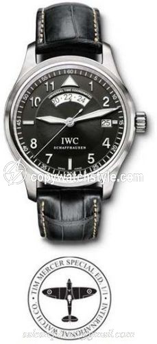 IWC Pilot's Watch Spitfire UTC Platinum / Black / Tim Mercer IW3251-09/1 IWC Pilot's Watch Spitfire UTC Platinum / Black / Tim Mercer IW3251-09/1