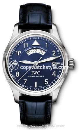 IWC Pilot's Watch Spitfire UTC Stainless Steel / Silver / Strap IW3251-09