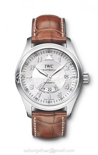 IWC Pilot's Watch Spitfire UTC Stainless Steel / Silver / Strap IW3251-10 IWC Pilot's Watch Spitfire UTC Stainless Steel / Silver / Strap IW3251-10