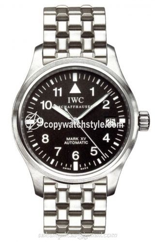 IWC Pilot's Watch Mark XV Stainless Steel / Black / Bracelet IW3253-07 IWC Pilot's Watch Mark XV Stainless Steel / Black / Bracelet IW3253-07