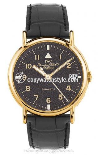 IWC Portofino Automatic Yellow Gold / Black - Pilot / Strap IW3513-03