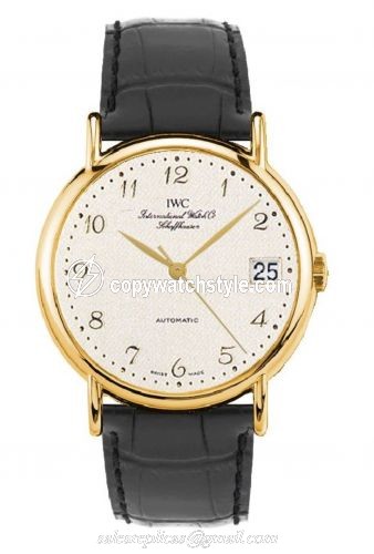 IWC Portofino Automatic Yellow Gold / Silver - Breguet / Strap IW3513-05 IWC Portofino Automatic Yellow Gold / Silver - Breguet / Strap IW3513-05