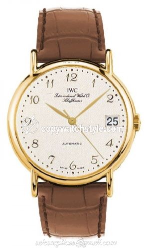 IWC Portofino Automatic Yellow Gold / Silver - Breguet / Strap IW3513-10 IWC Portofino Automatic Yellow Gold / Silver - Breguet / Strap IW3513-10