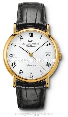 IWC Portofino Automatic Yellow Gold / White - Roman / Strap IW3513-27 IWC Portofino Automatic Yellow Gold / White - Roman / Strap IW3513-27