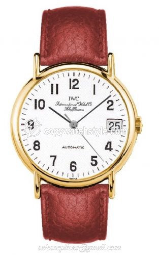 IWC Portofino Automatic Yellow Gold / White - Railroad / Strap IW3513-36 IWC Portofino Automatic Yellow Gold / White - Railroad / Strap IW3513-36