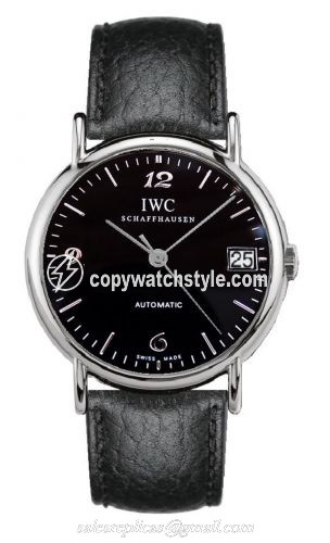 IWC Portofino Automatic Stainless Steel / Black - Breguet / Strap IW3513-42 IWC Portofino Automatic Stainless Steel / Black - Breguet / Strap IW3513-42