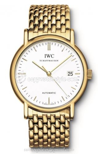 IWC Portofino Automatic / Yellow Gold / White / Bracelet IW3533-08 IWC Portofino Automatic / Yellow Gold / White / Bracelet IW3533-08