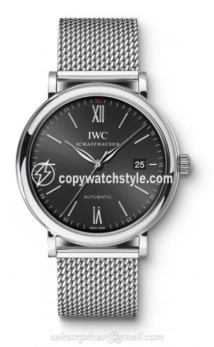 IWC Portofino Automatic Stainless Steel / Black / Milanese IW3565-06