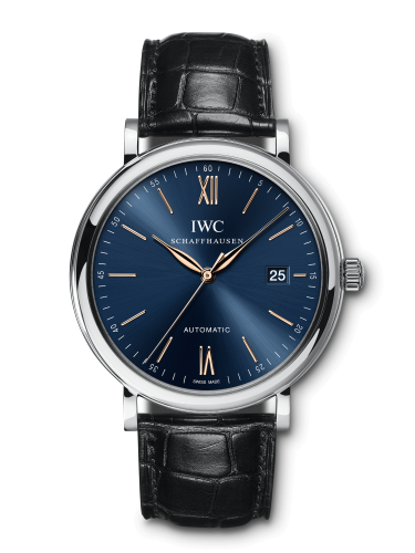 IWC Portofino Automatic Stainless Steel / Blue / Alligator IW3565-23 IWC Portofino Automatic Stainless Steel / Blue / Alligator IW3565-23