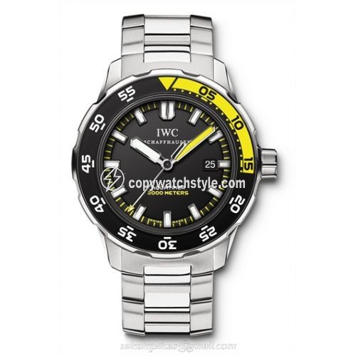 IWC Aquatimer 2000 Stainless Steel / Black / Bracelet IW3568-08 IWC Aquatimer 2000 Stainless Steel / Black / Bracelet IW3568-08