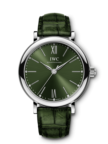 IWC Portofino 34 Stainless Steel / Green / Santoni IW3574-05 IWC Portofino 34 Stainless Steel / Green / Santoni IW3574-05