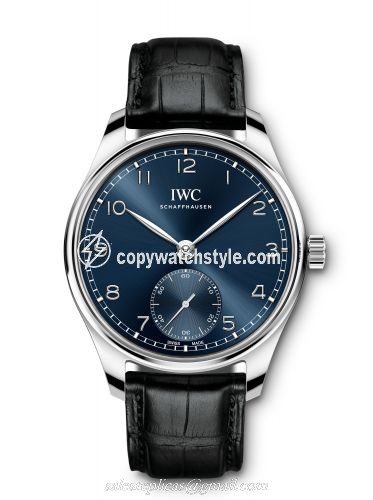 IWC Portugieser Automatic 40 Stainless Steel / Blue / Alligator IW3583-05 IWC Portugieser Automatic 40 Stainless Steel / Blue / Alligator IW3583-05