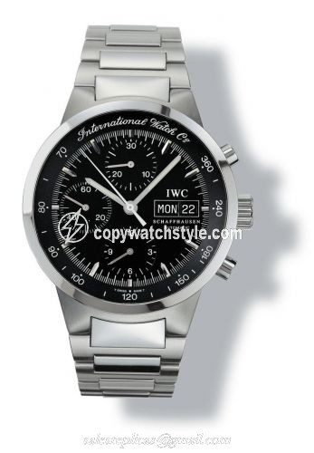 IWC GST Chronograph Automatic Stainless Steel / Black / German IW3707-06 IWC GST Chronograph Automatic Stainless Steel / Black / German IW3707-06