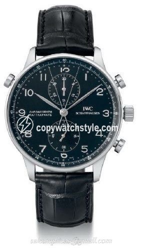 IWC Portuguese Chrono-Rattrapante White Gold / Black IW3712-08 IWC Portuguese Chrono-Rattrapante White Gold / Black IW3712-08