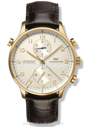 IWC Portugieser Chrono-Rattrapante Yellow Gold / Silver IW3712-11 IWC Portugieser Chrono-Rattrapante Yellow Gold / Silver IW3712-11