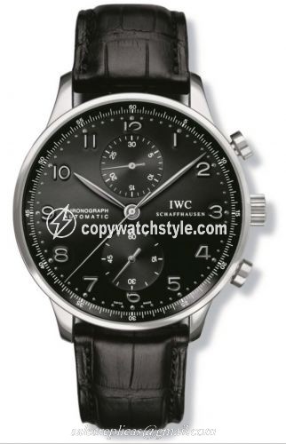 IWC Portuguese Chrono-Automatic White Gold / Black IW3714-03 IWC Portuguese Chrono-Automatic White Gold / Black IW3714-03