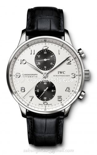 IWC Portuguese Chrono-Automatic Stainless Steel / Panda IW3714-11 IWC Portuguese Chrono-Automatic Stainless Steel / Panda IW3714-11