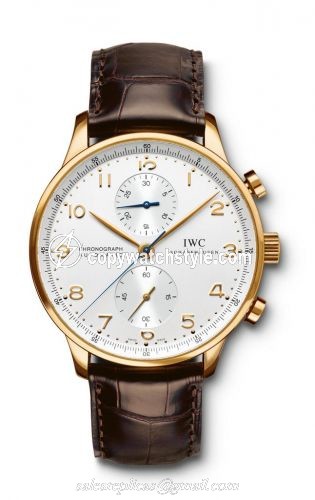 IWC Portuguese Chrono-Automatic Yellow Gold / Silver IW3714-16 IWC Portuguese Chrono-Automatic Yellow Gold / Silver IW3714-16