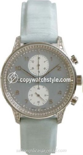 IWC Portuguese Chrono-Automatic White Gold / Blue MOP / Diamond IW3714-20 IWC Portuguese Chrono-Automatic White Gold / Blue MOP / Diamond IW3714-20