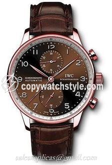 IWC Portuguese Chrono-Automatic Rose Gold / Galli IW3714-61 IWC Portuguese Chrono-Automatic Rose Gold / Galli IW3714-61