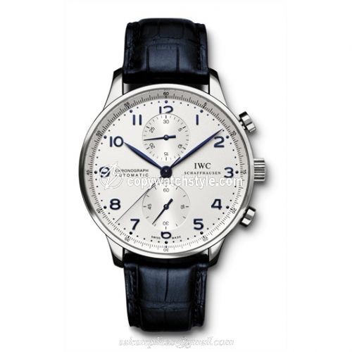 IWC Portuguese Chrono-Automatic Stainless Steel / Silver IW3714-17 IWC Portuguese Chrono-Automatic Stainless Steel / Silver IW3714-17