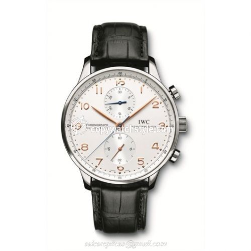 IWC Portuguese Chrono-Automatic Stainless Steel / Silver IW3714-45 IWC Portuguese Chrono-Automatic Stainless Steel / Silver IW3714-45