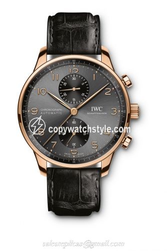 IWC Portugieser Chronograph Red Gold / Grey IW3716-10 IWC Portugieser Chronograph Red Gold / Grey IW3716-10