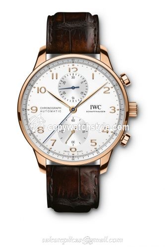 IWC Portugieser Chronograph Red Gold / Silver IW3716-11 IWC Portugieser Chronograph Red Gold / Silver IW3716-11