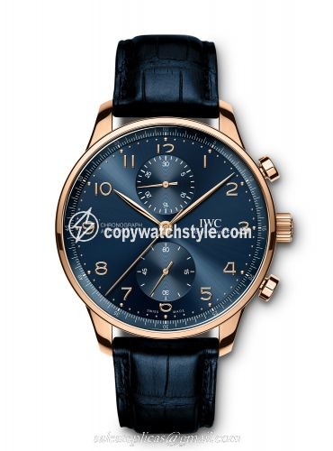 IWC Portugieser Chronograph Red Gold / Blue / Boutique Edition IW3716-14 IWC Portugieser Chronograph Red Gold / Blue / Boutique Edition IW3716-14