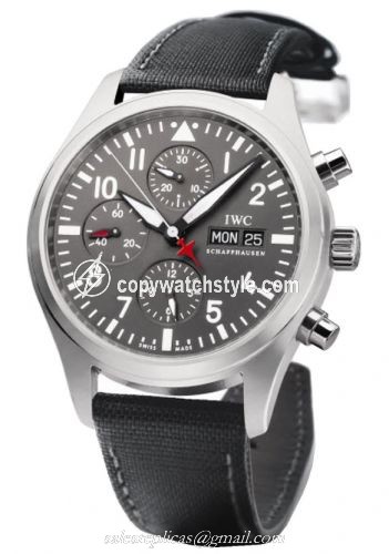 IWC Pilot's Watch Chronograph Stainless Steel / Patrouille Suisse IW3717-14 IWC Pilot's Watch Chronograph Stainless Steel / Patrouille Suisse IW3717-14
