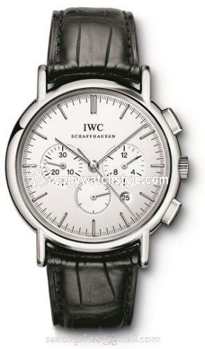 IWC Portofino Chronograph MecaQuartz Stainless Steel / Silver IW372401 IWC Portofino Chronograph MecaQuartz Stainless Steel / Silver IW372401