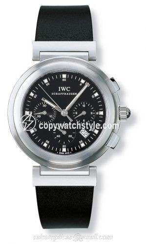IWC Da Vinci SL Chronograph MecaQuartz Stainless Steel Brushed / Black / Desmopan IW3728-04 IWC Da Vinci SL Chronograph MecaQuartz Stainless Steel Brushed / Black / Desmopan IW3728-04