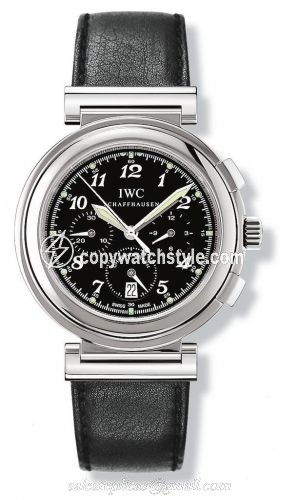 IWC Da Vinci SL Chronograph MecaQuartz Stainless Steel / Black Breguet / Nappa IW3728-10 IWC Da Vinci SL Chronograph MecaQuartz Stainless Steel / Black Breguet / Nappa IW3728-10