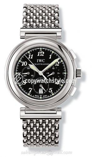 IWC Da Vinci SL Chronograph MecaQuartz Stainless Steel / Black Breguet / Bracelet IW3728-11 IWC Da Vinci SL Chronograph MecaQuartz Stainless Steel / Black Breguet / Bracelet IW3728-11