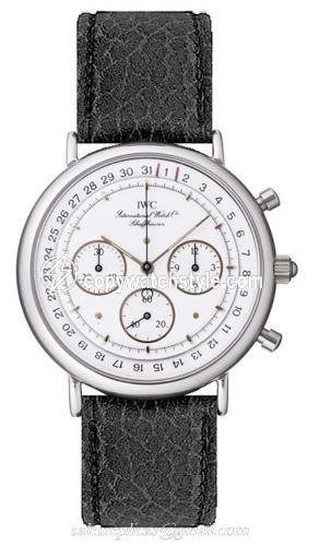 IWC Portofino Chronograph MecaQuartz Stainless Steel / White / Calf IW3731-07 IWC Portofino Chronograph MecaQuartz Stainless Steel / White / Calf IW3731-07