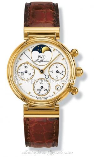 IWC Kleine Da Vinci Yellow Gold / White / Brown Croco IW3736-01 IWC Kleine Da Vinci Yellow Gold / White / Brown Croco IW3736-01