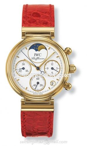 IWC Kleine Da Vinci Yellow Gold / White / Red Croco IW3736-03 IWC Kleine Da Vinci Yellow Gold / White / Red Croco IW3736-03