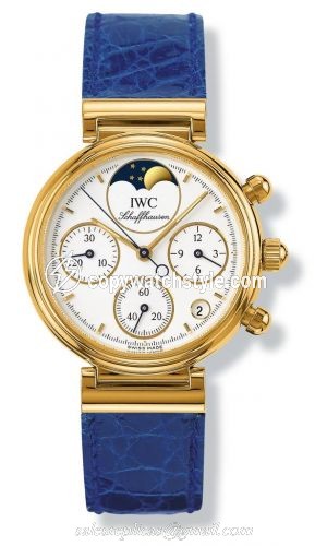 IWC Kleine Da Vinci Yellow Gold / White / Blue Croco IW3736-04 IWC Kleine Da Vinci Yellow Gold / White / Blue Croco IW3736-04