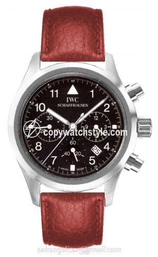 IWC Pilot's Watch Chronograph Mecaquartz Stainless Steel / Black / Strap IW3741-07 IWC Pilot's Watch Chronograph Mecaquartz Stainless Steel / Black / Strap IW3741-07