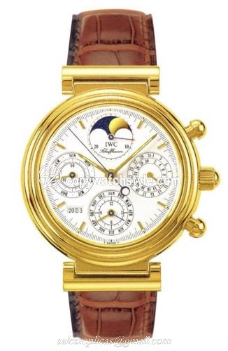 IWC Da Vinci Perpetual Yellow Gold / White / French IW3750-04 IWC Da Vinci Perpetual Yellow Gold / White / French IW3750-04