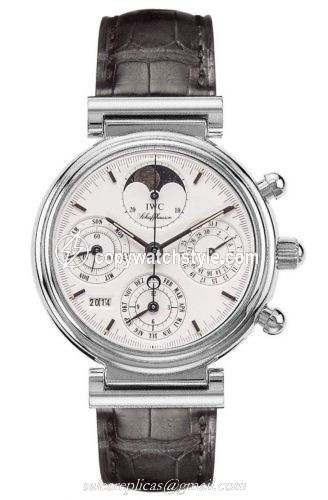 IWC Da Vinci Perpetual White Gold / White / French IW3750-09 IWC Da Vinci Perpetual White Gold / White / French IW3750-09