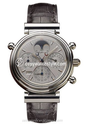 IWC Da Vinci Perpetual Rattrapante Platinum / Silver / English IW3751-04 IWC Da Vinci Perpetual Rattrapante Platinum / Silver / English IW3751-04