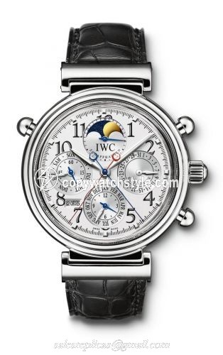 IWC Da Vinci Perpetual Rattrapante Platinum / Silver / German IW3754-09 IWC Da Vinci Perpetual Rattrapante Platinum / Silver / German IW3754-09