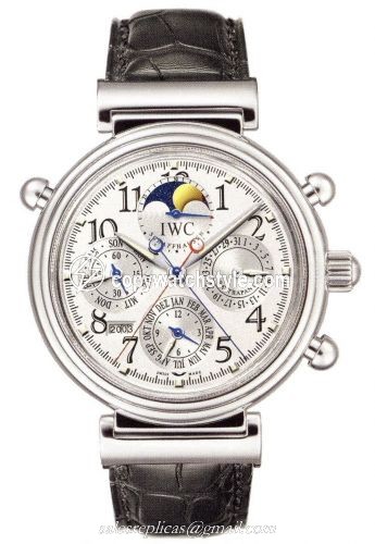 IWC Da Vinci Perpetual Rattrapante Platinum / Silver / English IW3754-11 IWC Da Vinci Perpetual Rattrapante Platinum / Silver / English IW3754-11