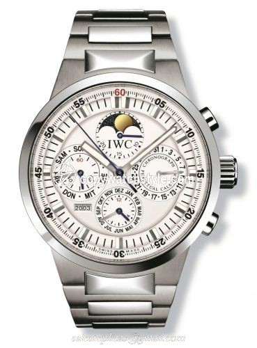 IWC GST Perpetual Calendar Stainless Steel / White / Italian IW3756-18 IWC GST Perpetual Calendar Stainless Steel / White / Italian IW3756-18