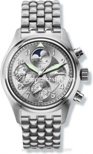 IWC Pilot's Watch Spitfire Chronograph Perpetual Calendar Stainless Steel / Silver / Sincere IW3757-06 IWC Pilot's Watch Spitfire Chronograph Perpetual Calendar Stainless Steel / Silver / Sincere IW3757-06