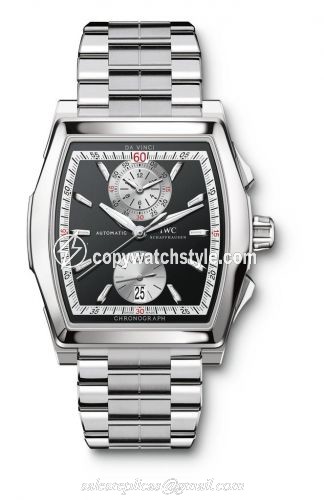 IWC Da Vinci Chronograph Stainless Steel / Black / Bracelet IW3764-07