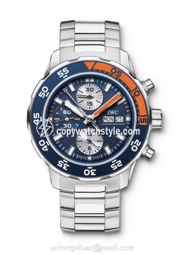 IWC Aquatimer Chronograph Stainless Steel / Blue / Bracelet IW3767-03