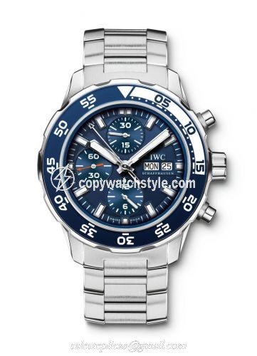 IWC Aquatimer Chronograph Stainless Steel / Blue / Bracelet IW3767-10
