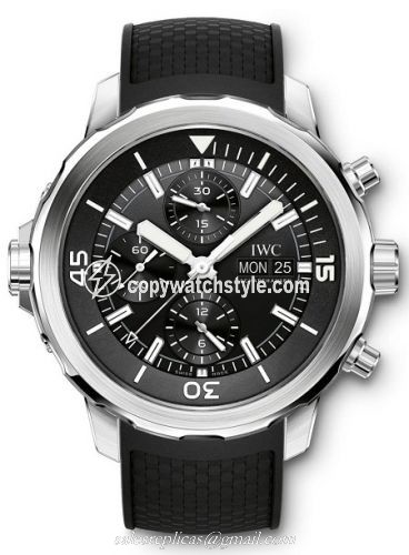 IWC Aquatimer Chronograph Stainless Steel / Black / Rubber IW3768-03 IWC Aquatimer Chronograph Stainless Steel / Black / Rubber IW3768-03